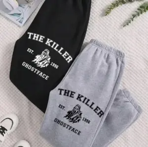 Ghostface EST 1996 Sweatpants - Scream Vintage Halloween Sweatpants - Trendy Top Sweatpants, Cotton Graphic Casual Sweatpants Z