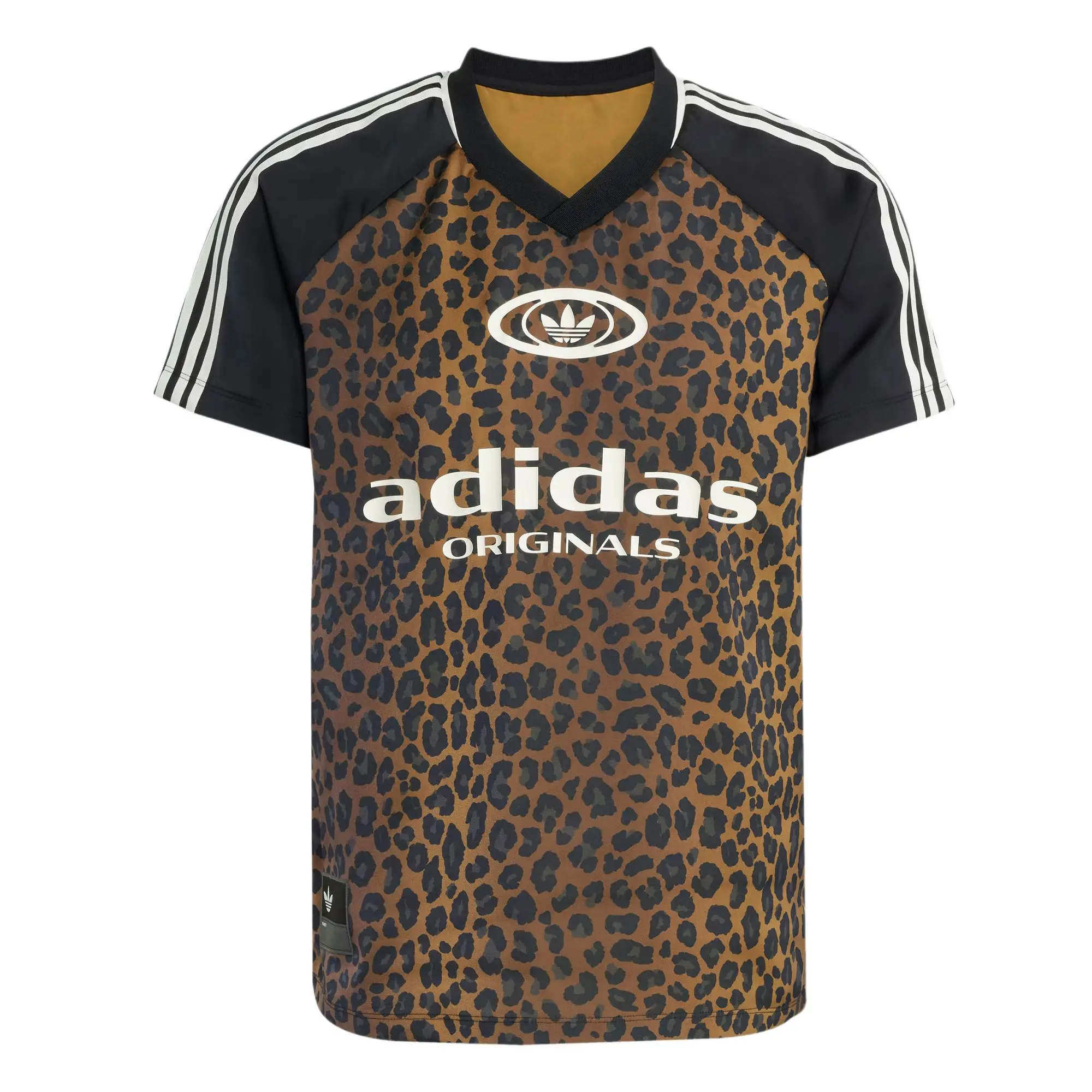【NEW】adidas Originals Casual Sportswear, Satin Leopard Print Jersey