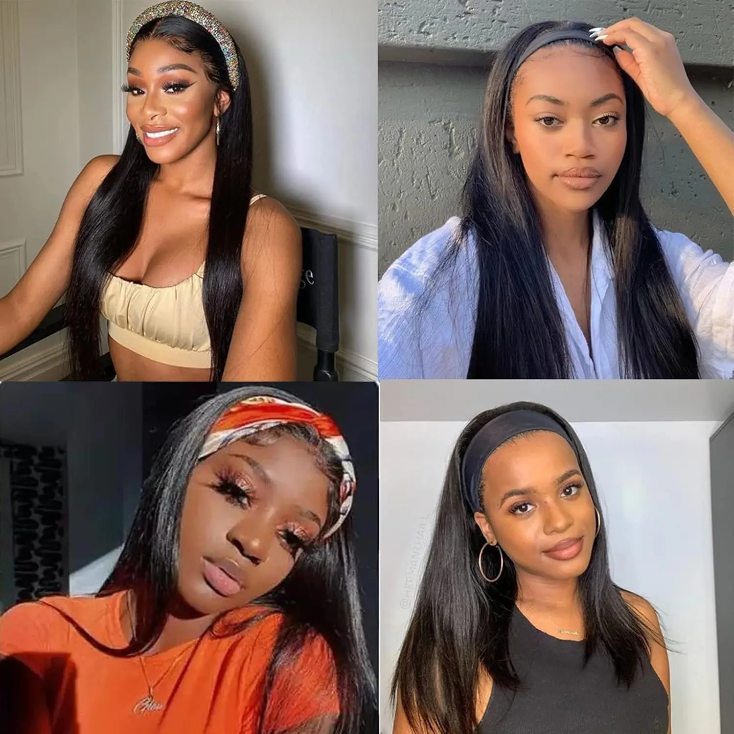 Straight Wig  --Headband Wig