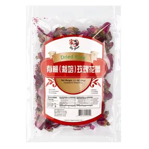 BIG GREEN Organic Rose Tea 60g - USDA Certified, Homegrown Flavor, Premium Loose Leaf for Brewing