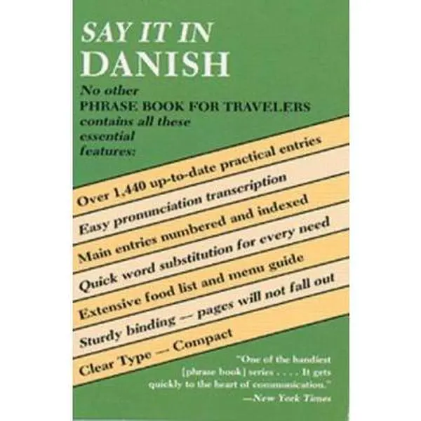 USED Book - Say It in Danish (Dover Language Guides Say It Series) by Dover (Paperback) - english