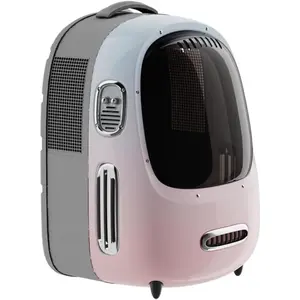 Cat Backpack Carrier with Inbuilt Fan & Light,Pet Backpack Bubble for Kitty Small Dog, Detachable Dog Backpack with Padded Strap for Travel, Hiking, Walking & Outdoor