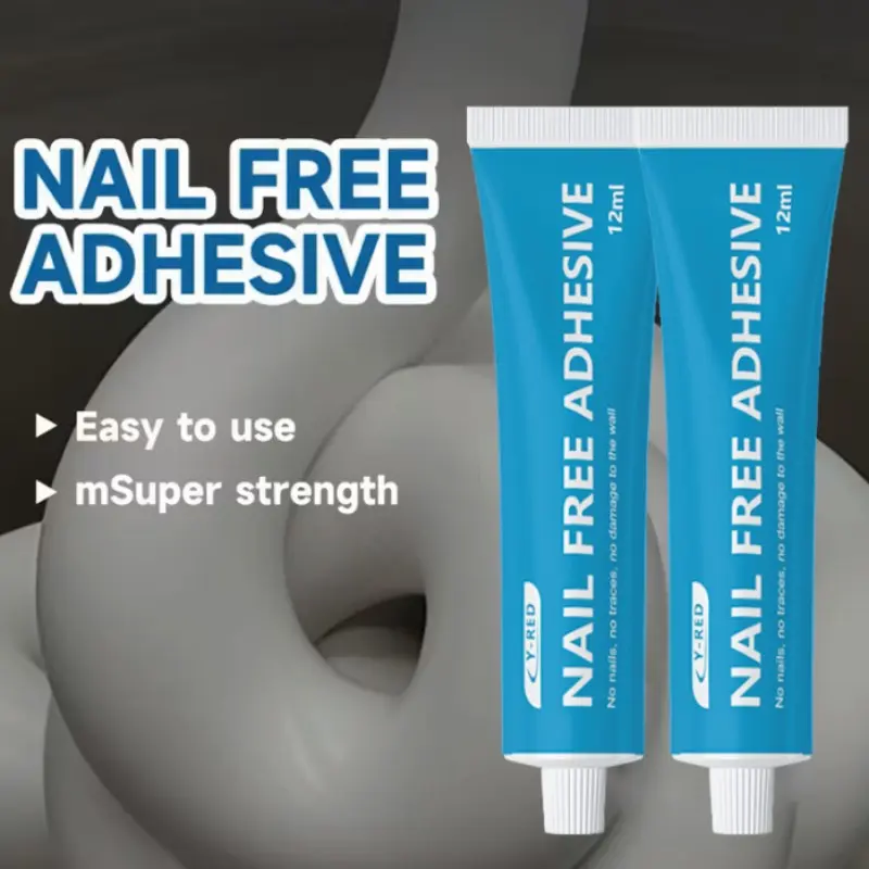 Strong Adhesive Wall Mounting Glue, No-Drill Kitchen & Bathroom Organizer, Home Use Glass Sealing Glue, Durable Household Adhesive