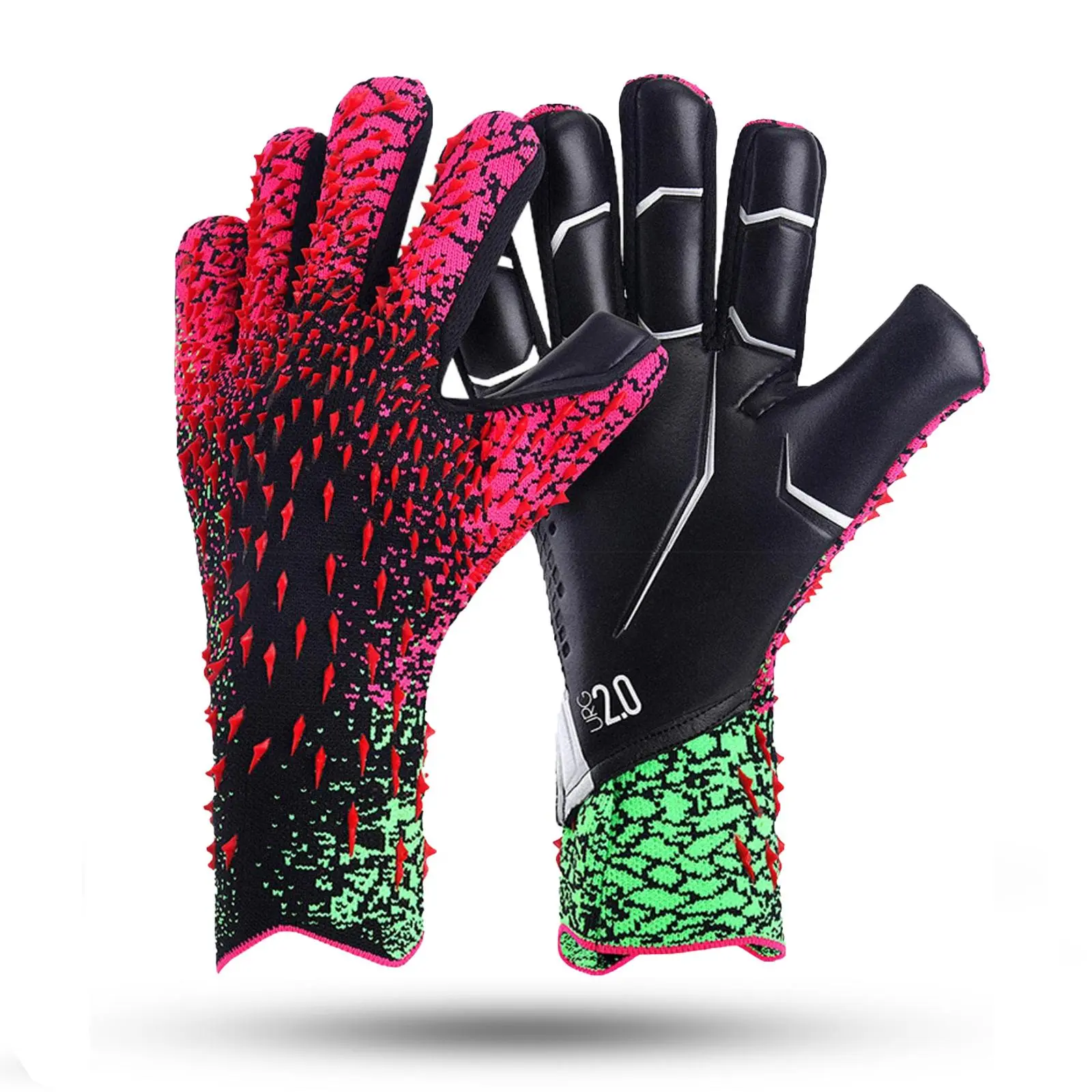 Professional Soccer Goalie Gloves, Football Goalkeeper Gloves for Youth Adults with Super Grip Palms, Breathable Football Gloves, Soccer Training Equipment, Football Accessories, Soccer Gear