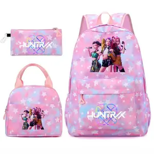3PS School Backpack | Trendy Student Backpack, Lunch Bag & Pencil Case, Cute Gift for Girls