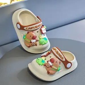 1 Pair of Cute Capybara Closed Toe Slip-