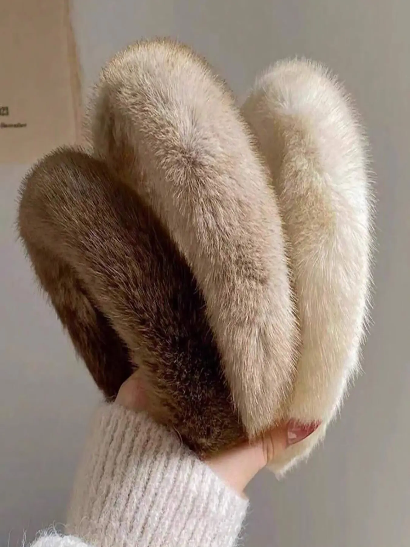 Merlard Plush Headband for Women, Autumn Winter High-End Headwear, Soft Facial Cleansing & Hair Styling Accessory, Wide Plush Design, Headband Head Wrap, Hair Accessories