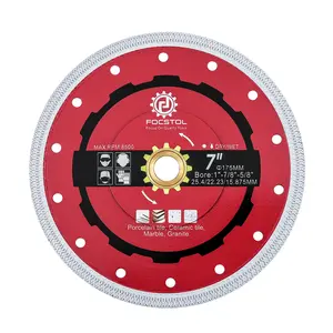 Cutting Disc for Porcelain Ceramic Tile Marble Granite Quartz Arbor 1''(25.4mm) x 7/8''(22.23mm) x 5/8''(15.875mm)