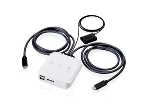 IOGEAR 2-Port 4K USB-C KVM Switch with DisplayPort output GCS72CC