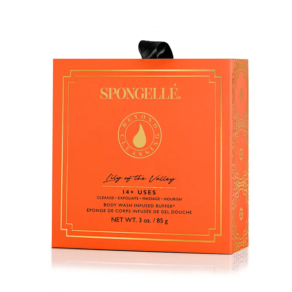 Lily of the Valley Body Wash Infused Buffer (Boxed Flower)