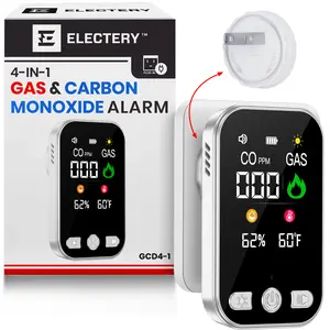 Indoor Air Quality Monitor, Portable Digital Air Sensor with Real-Time Display, Temperature & Humidity Tracker, Compact Smart Air Monitor for Home, Bedroom, RV & Travel