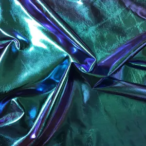 Metallic Iridescent Foil Spandex Fabric