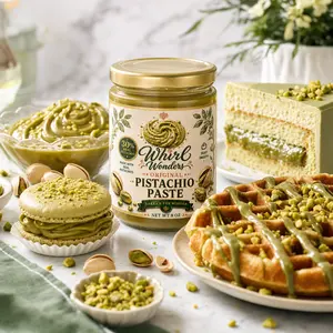 Gourmet Pistachio Paste Spread – Real Pistachios | Silky Smooth Nut Butter | Viral Dessert Topping | 8 oz Jar | Made in USA