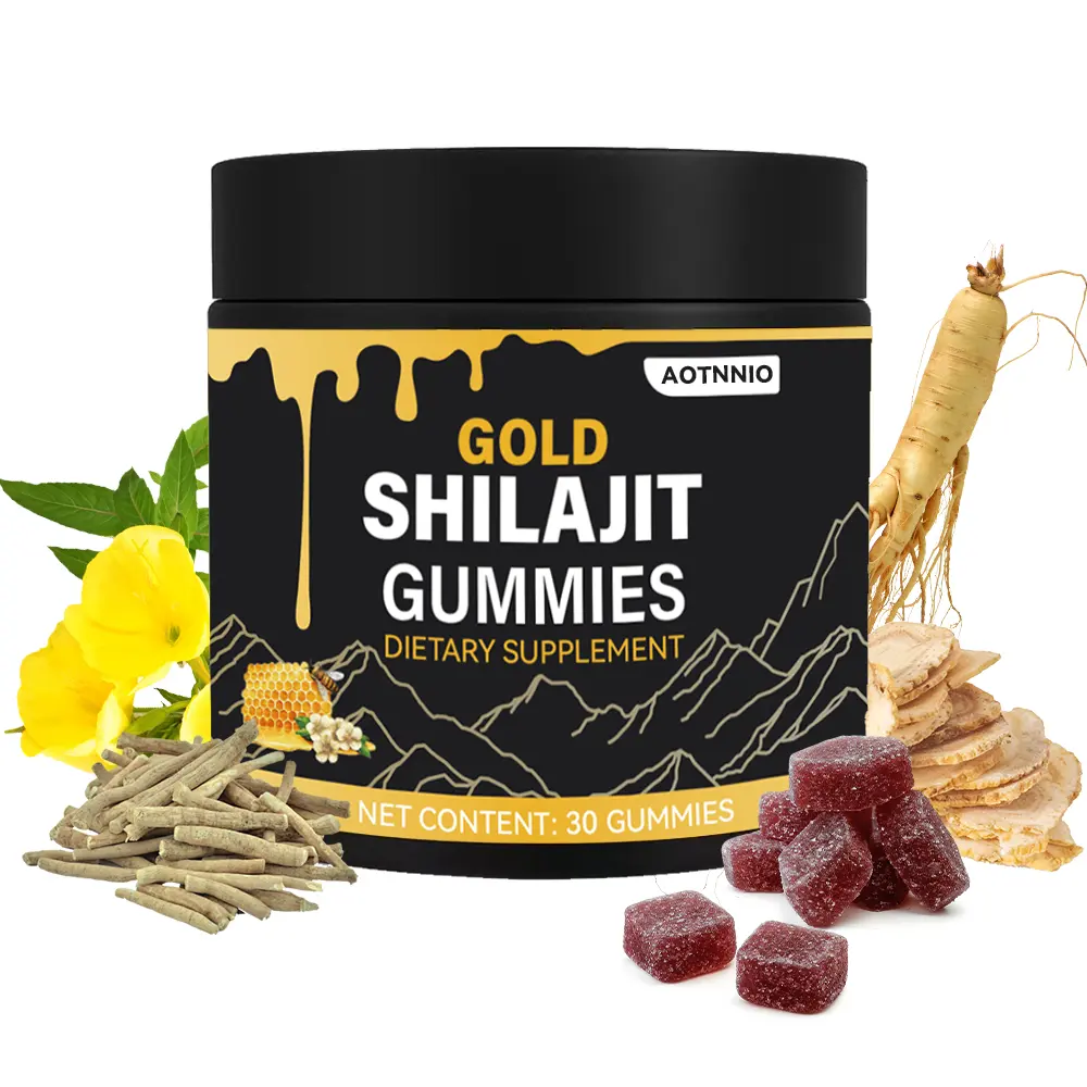 Shilajit Gummies with Organic Manuka Honey | Boosts Energy & Stamina | Sports Fitness Supplement 30 Gummies