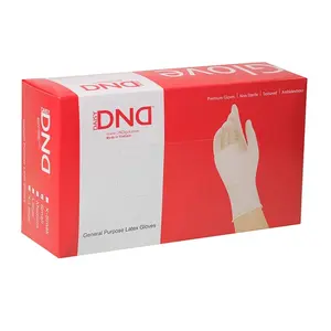 DND Disposable Latex Glove Powder Free (Box of 100)