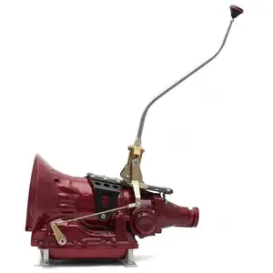 American Shifter Company ASCS1G523D1 GM 700 R4 Single Action Automatic Transmission Shifter Kit ~ 23 Dual Bend Arm with Black Knob