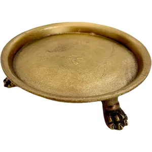 100 solid brass clawfoot candle dish pedestal dish candle holder jewelry holder perfect for wax candles rings and trinkets