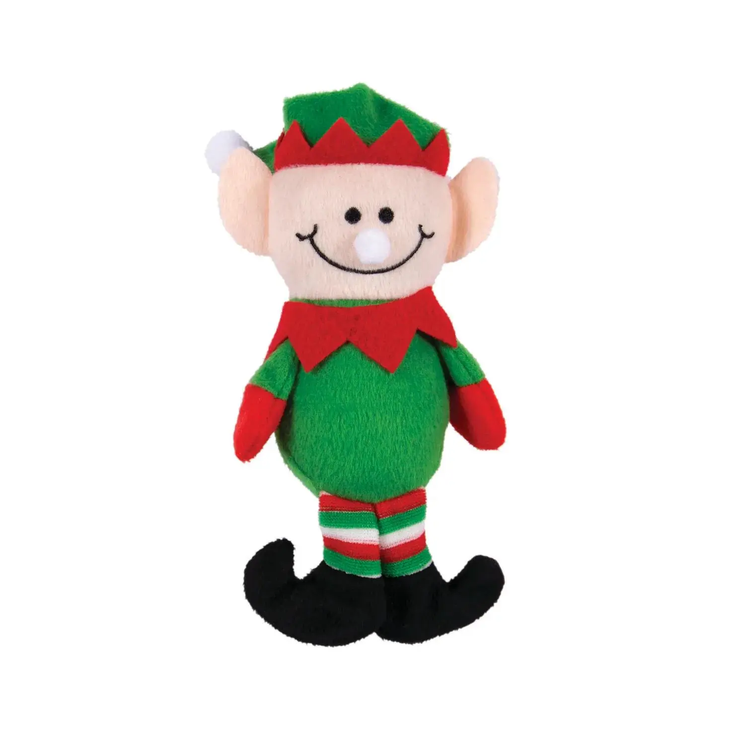 Christmas Red & Green Stuffed Elves - 12 Pc., Holly, Ornaments