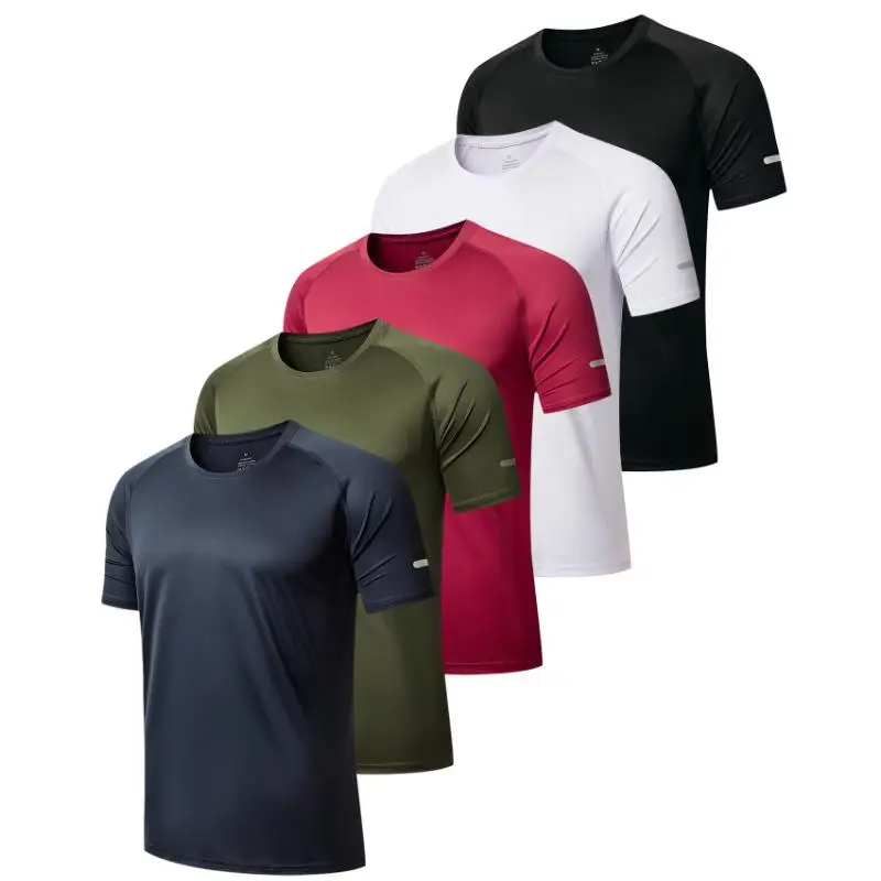 Men's Plain Round Neck Raglan Sleeve Spring Sports Football Jersey - Casual Tee for Gym Workout, Fall Outfits, Machine Washable, Fitted Active Sportsw