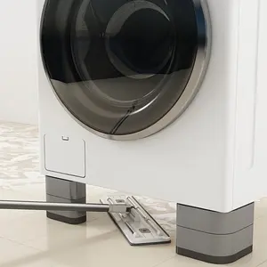 Four-Piece Anti-Vibration Washing Machine Pad, Non-Slip, Shock Absorption, Noise Reduction, Waterproof, Floor Protection for All Washers