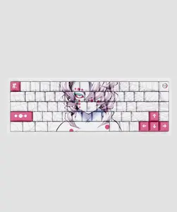 Demon Slayer Kimetsu No Yaiba Rui Full Art PBT Dye Sub Keycaps for Mechanical Gaming Keyboards, Cherry MX Switches, Custom Side Print, ANSI ISO Support, US Layout - Officially Licensed