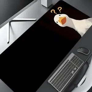 Funny Animal Mouse Pad Confused Duck Meme Large Gaming Mouse Pad, Stylish Desk Protector with Non-Slip Rubber, Multi-Size for Laptop & Desktop Use