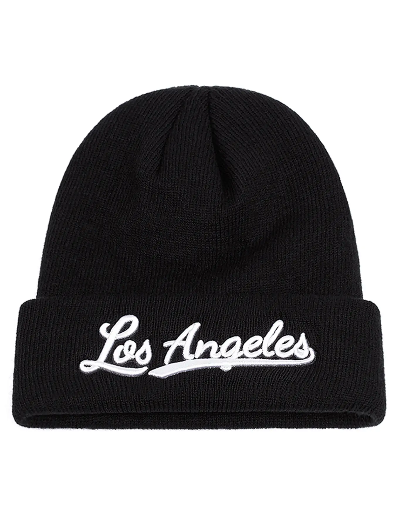 2025 Fashion Trend New Borderless Hat Los Angeles Embroidered Personalized Street Pop Skateboarding Hat Hip Hop Hat Autumn/Winter Warm Outdoor Sports Soft Bean Hat Leisure Ski Hat Daily Life Windproof Skull Hat Beanie Fitted Male Female Same Style