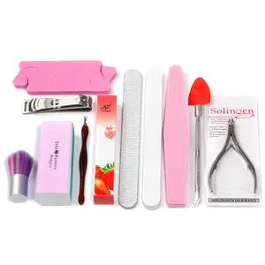 【T223】 Nail Tool Set with Sequin Box & Nail Paint Brush   This set of tools is complete, compact and portable. It enables you to take care of your nails at any time, as well as to trim and polish them.  for Manicure and Comfort . Cutics
