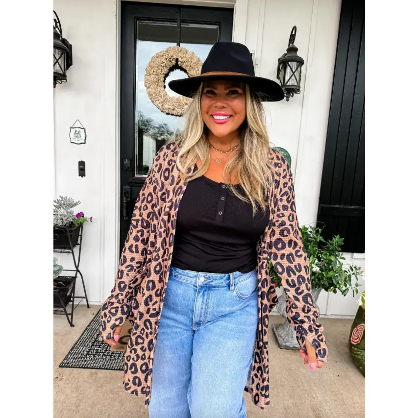 Cheetah Print Lola Cardigan by Blakeley