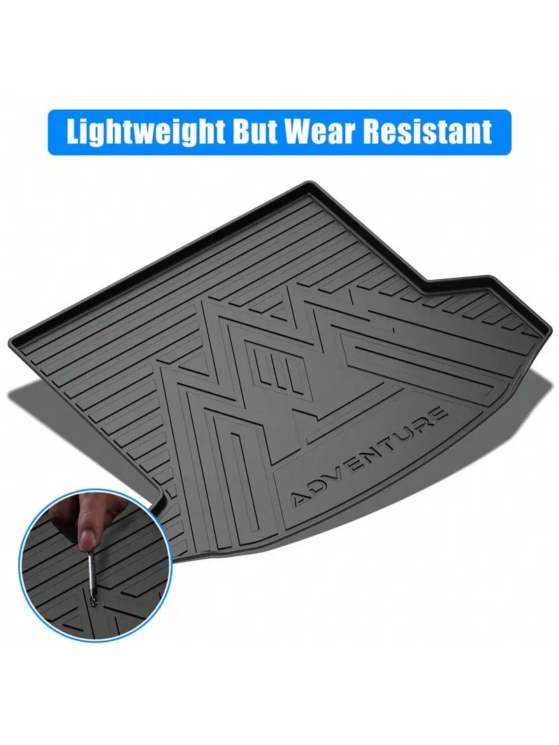 Garvee Trunk Mat Compatible With Chevrolet 2024, All Weather Cargo Liner Trunk Liners, Non-Slip Odorless TPE Car Rear Truck Mat For 2024 Accessories