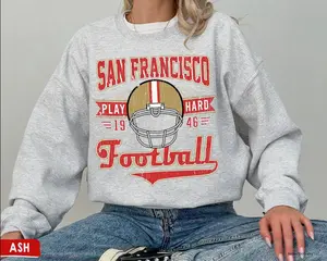Vintage San Francisco Football Crewneck Sweatshirt / T-Shirt, Retro San Francisco Football Shirt, The Niners, 49er Sweater, 49er Fan Gift
