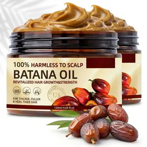 100% Pure Organic Batana Oil (Dr. Sebi Inspired) for Hair Growth with Keratin & Coffee Extract - Thickening & Nourishing Treatment