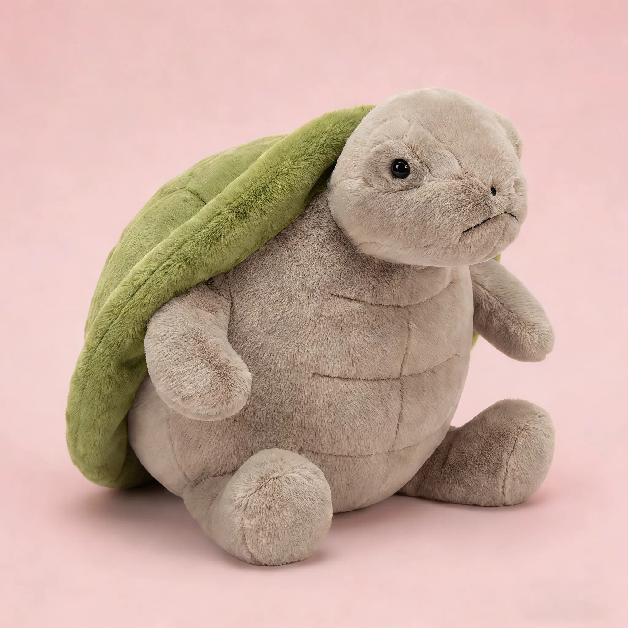 Diddy Toys Soft Timmy Turtle Plush - Compressible Cotton, Weighted Stuffed Animal, Cuddly Stuffed Animal, Soft Adorable Stuffed Toy for Girls