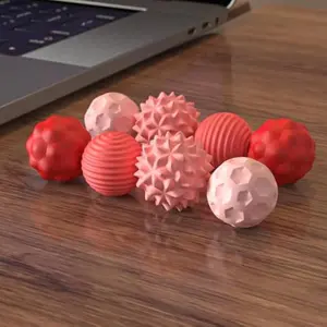 8 PCS/set Fidgeting Relax Toys with ElasticTexture,ViralStress Relief Toy,Fidget Balls Toys,Silicone Ball Set, Quietoffice fidget toys,Assorted Colors, Stress Relief