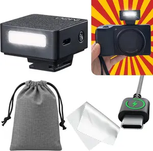 iM20 Camera Flash - USB C /5 Levels/470 mAh Built-in /GN10/440 Full-Power Flashes/3s Recycle Times/Manual  Flash for  zv1/ zve10/etc. NOT for ZV-1F