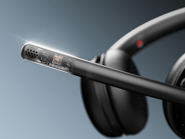 Dytole Wireless Headset with Mic for Work, Bluetooth 5.3 Headset with Noise Cancelling, Wireless Headphones with Mic & USB Dongle, 65H & Mute, Ideal for PC/Call Center/Computer/Laptop/Study