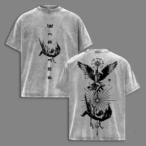 Icarus Pump Cover Men Streetwear Oversized Tee, Gothic Angel Graphic Shirt, Vintage Mythcore Top, Aesthetic Clothes ,Scales of Justice , Jesus Tees, Christian Merch,Outfit Church
