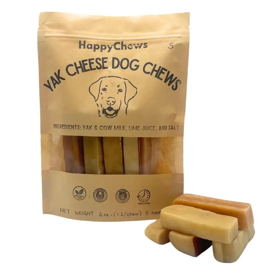 Happychews Small Yak cheese dog chew Pack of 5 for dogs under 15lbs