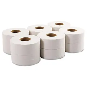 Ger 9JUMBO Jumbo Roll Bath Tissue- Two-Ply- 9 in.- White- 12-Carton