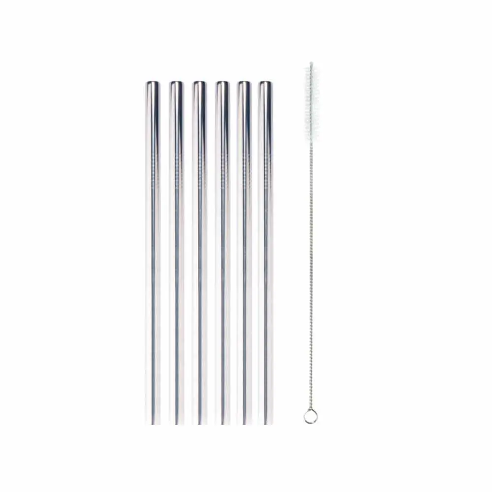 Thick Straight Reusable Stainless Steel Straws