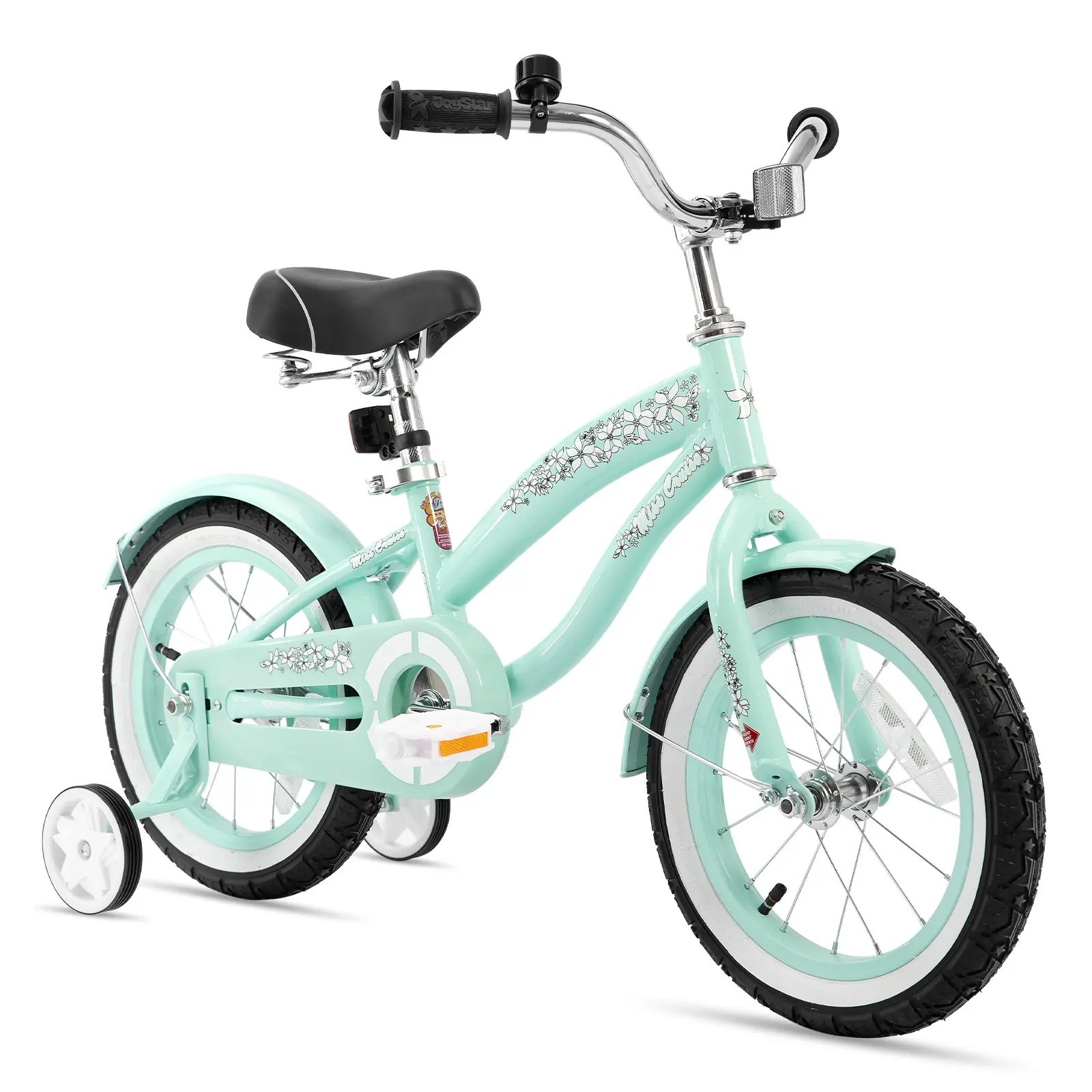 Joystar Kids Cruiser Bike 12-16 Inch, Casual Steel Bicycle for Boys & Girls Ages 3-7 with Training Wheels, Coaster Brake & Adjustable Saddle, Casual Bikes, Lightweight Bikes