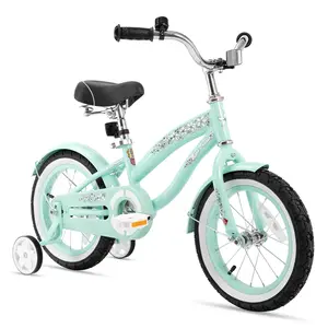 JOYSTAR 12-16 inch Kids Bike Ages 3-7 Years Old Kids Bike with Training Wheels & Coaster Brake Colorful pattern