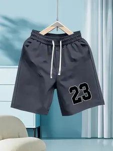New summer men’s casual shorts featuring a numeric print pattern—cool, comfortable, stretchy, with an elastic waistband. Suitable for beach vacations, workouts, commuting, street cycling, and outdoor camping. A perfect gift for your boyfriend.
