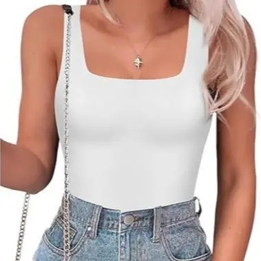 Wide Shoulder Straps-White