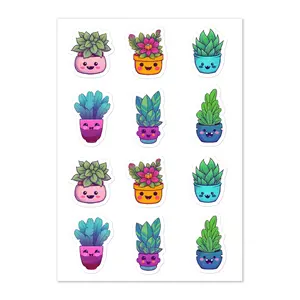Happy Houseplants Sticker sheet
