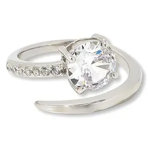 Radiance by Absolute™ 3.60ctw Round Solitaire Wrap Ring