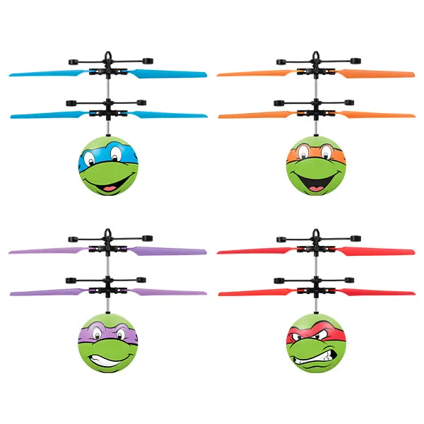 TMNT Remote Control Helicopter Ball Raphael Donatello Michelangelo Leonardo - Remote Control Flying Toys