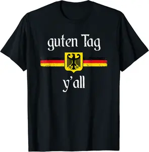 Oktoberfest German Flag Eagle Prost Guten Tag Y'all T-Shirt - Kadashya Shop 49B0BBW3FB46