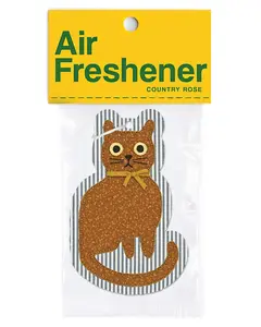 Cat Car Air Freshener (Country Rose)
