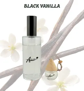 Black Vanilla - On the Go Aromatherapy Bundle with Home Spray & Car Air Freshener for Calm & Clarity